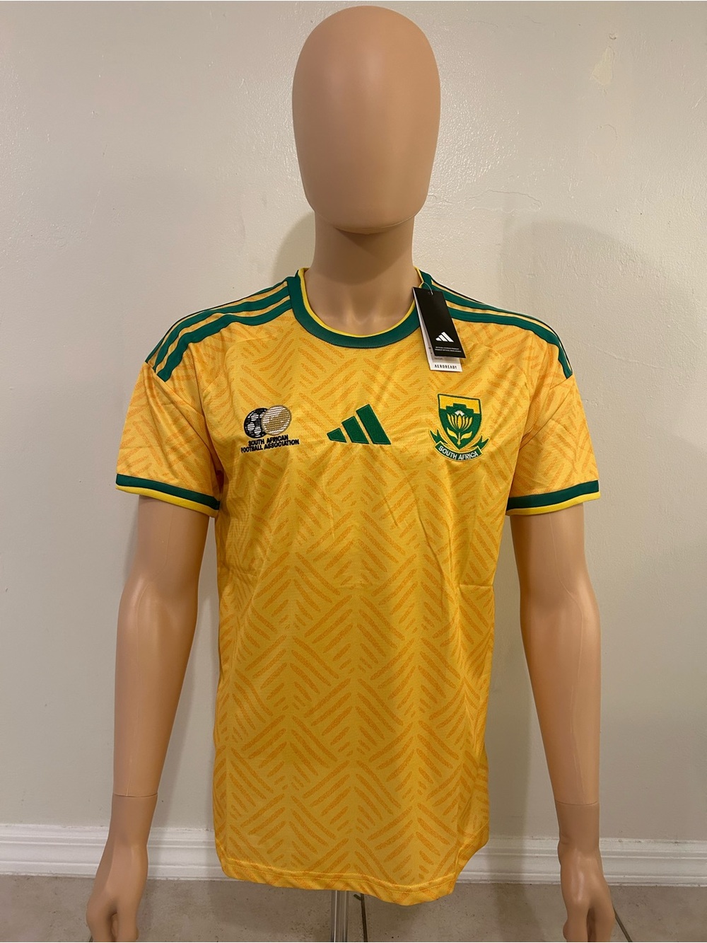adidas Men's Yellow & Green Soccer Jersey